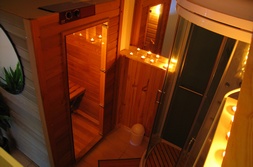 sauna en nocturne